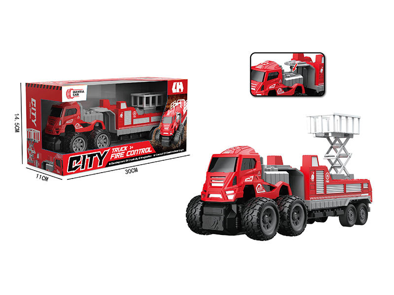 4WD Double Friction Elevating Platform Fire Truck