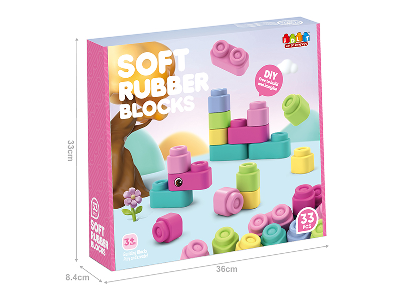 Soft Plastic Building Blocks 33pcs