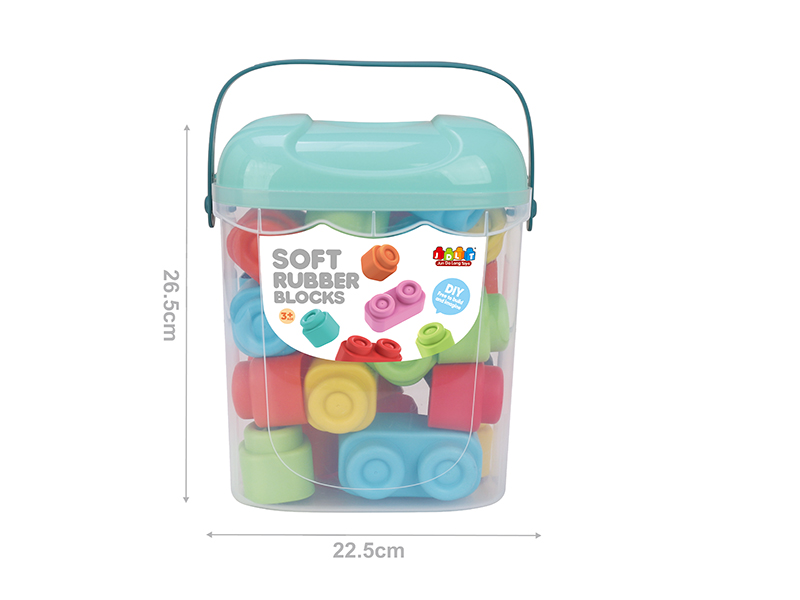 Soft Plastic Building Blocks 25pcs