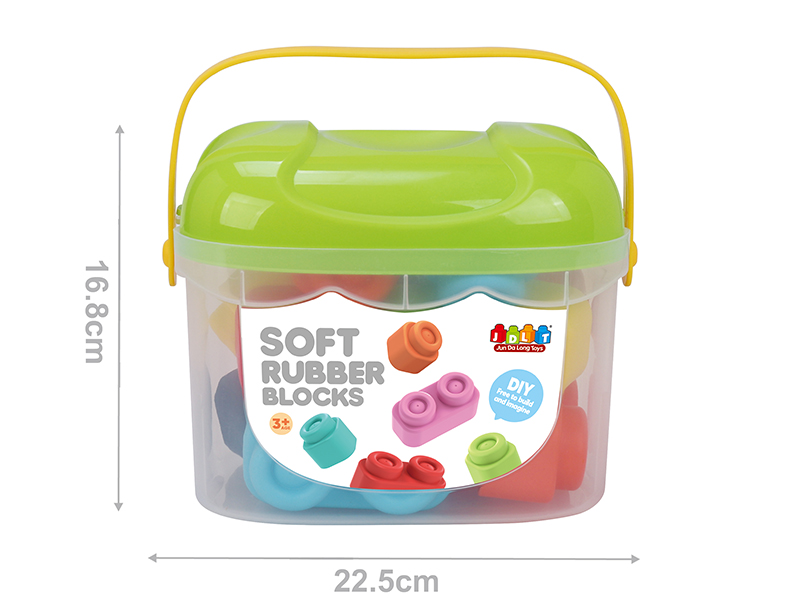 Soft Plastic Building Blocks 16pcs