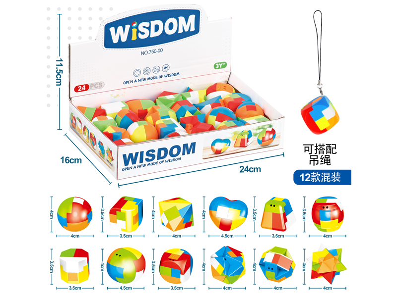 24PCS Luban Lock Toy