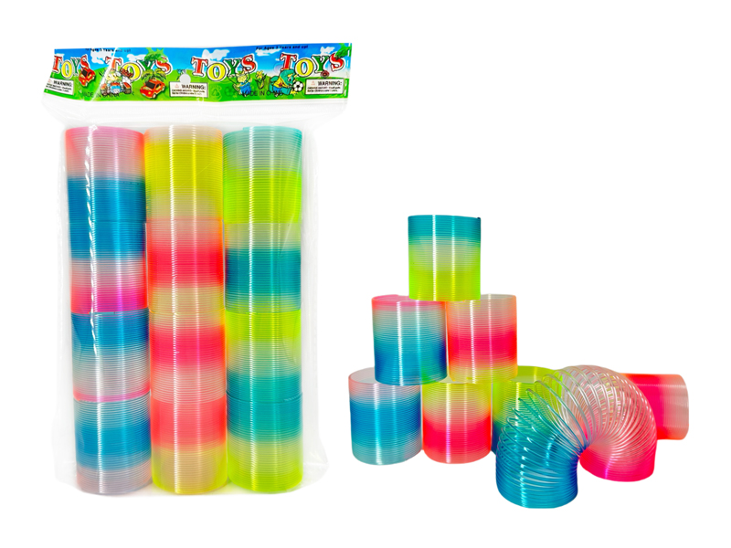 12PCS Transparent Rainbow Circle