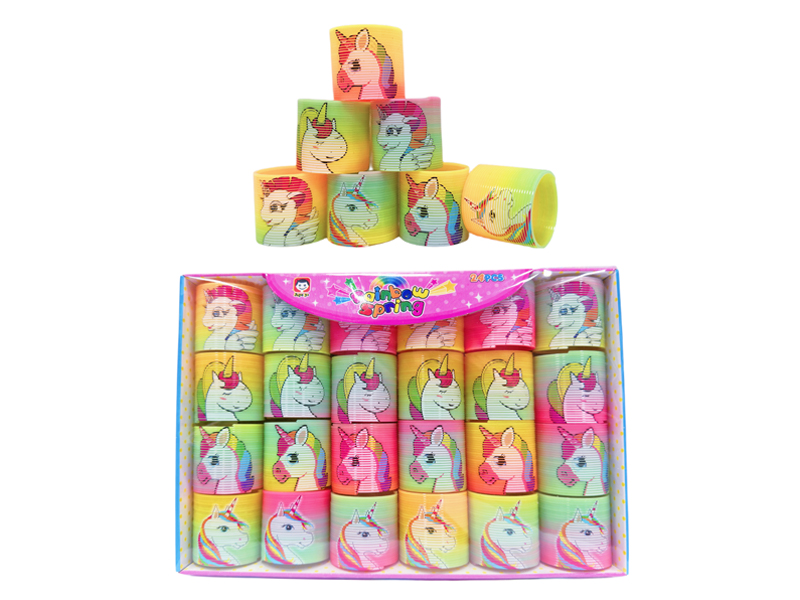 24PCS Taiwan Colored Unicorn Rainbow Circle