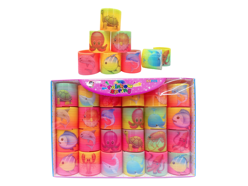 24PCS Rainbow Circle Of Taiwan Colored Submarine Animals