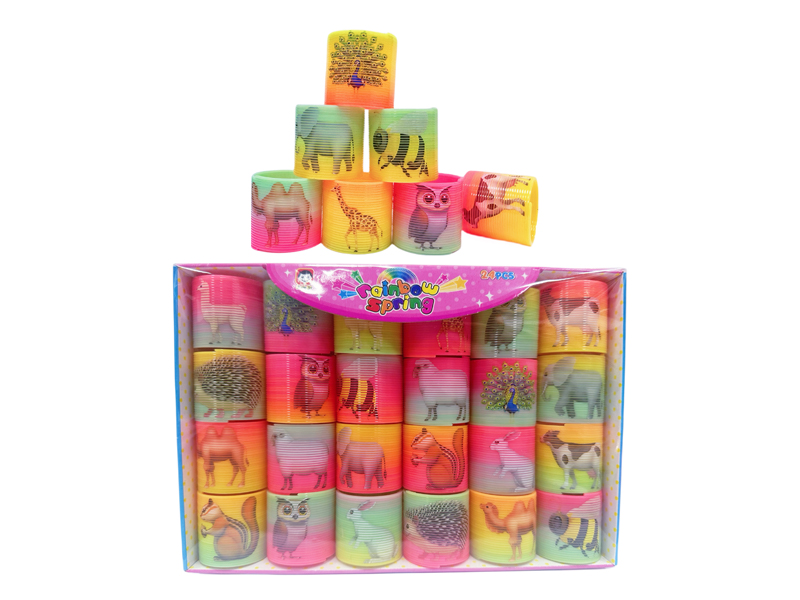 24PCS Taiwan Color Animal Park Rainbow Circle