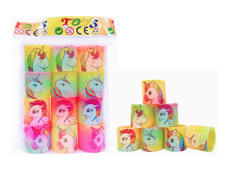 12PCS Taiwan Colored Unicorn Rainbow Circle