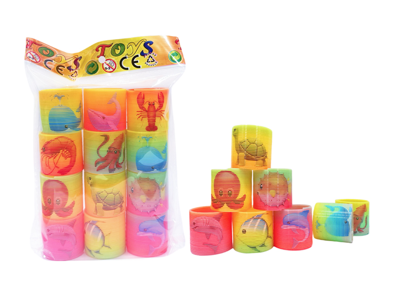 12PCS Rainbow Circle Of Taiwan Colored Submarine Animals