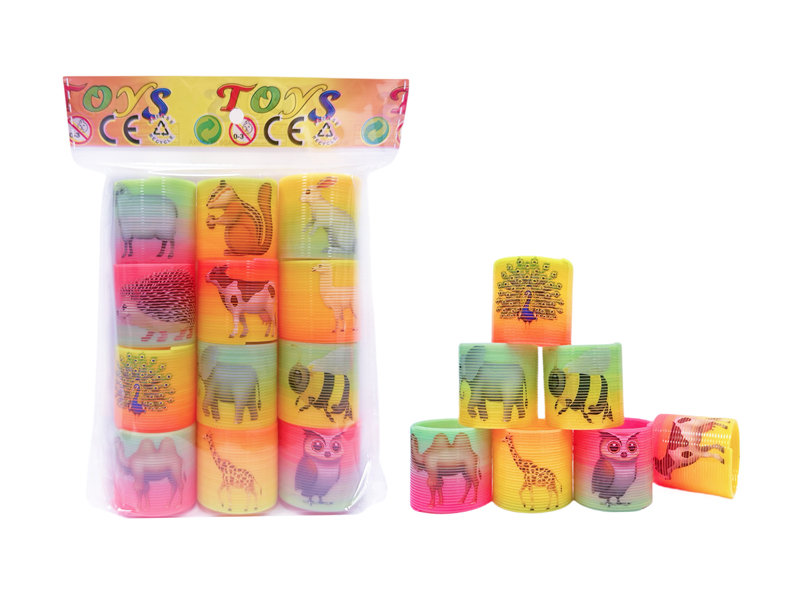 12PCS Taiwan Color Animal Park Rainbow Circle