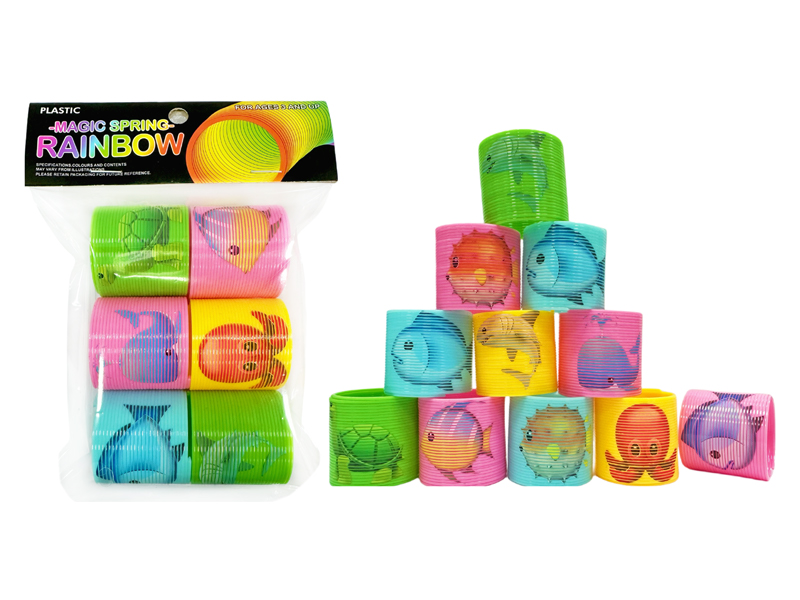 6PCS Rainbow Circle Of Submarine Animals