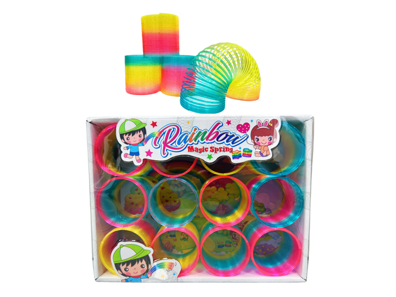 12PCS Flash Color Rainbow Circle