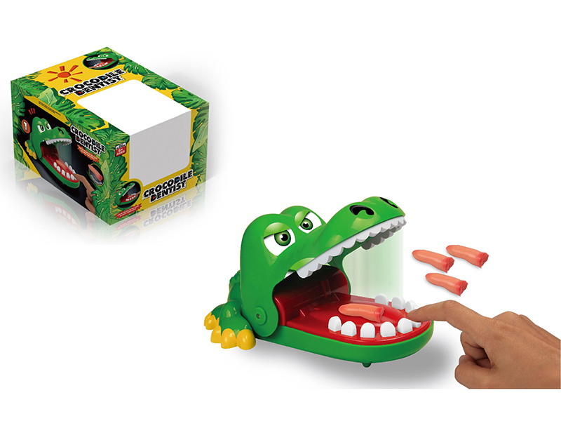 Bit The Hand Crocodile Toy(With Fake Fingers)