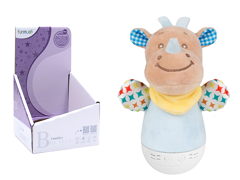 Tumbler Night Light Baby Toy - Rhino