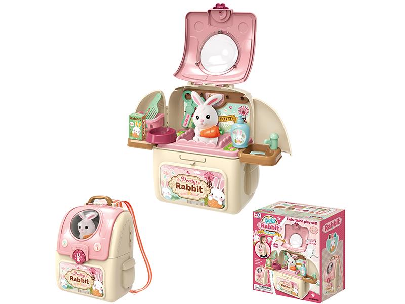 Pet Rabbit Play Set Backpack
