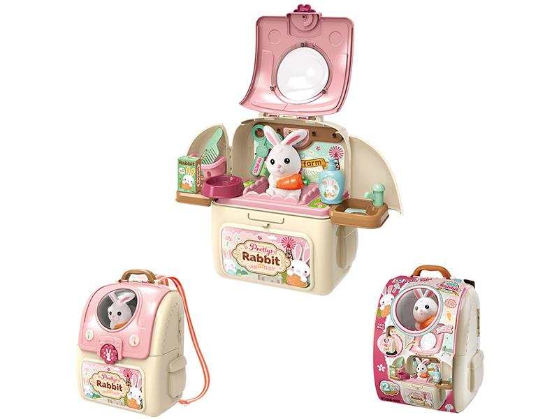Pet Rabbit Play Set Backpack
