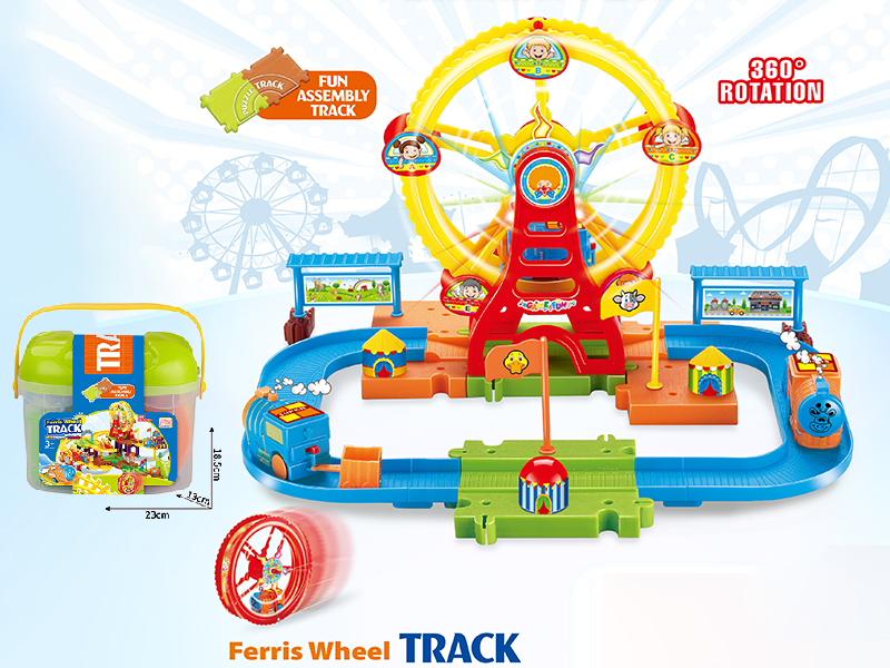 Ferris Wheel B/O Train Track Building Blocks 36PCS