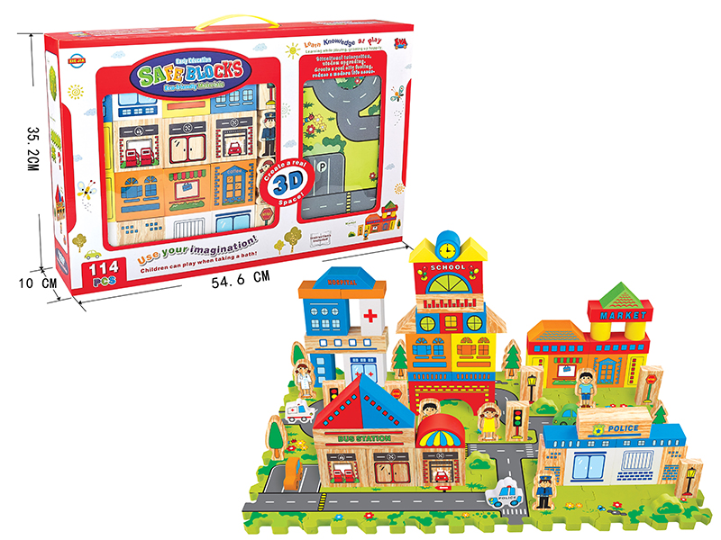 Color Printing EVA City Building Blocks
