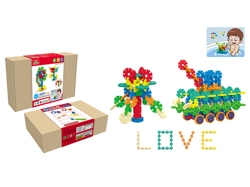 EVA Soft Snowflake BUilding Blocks 280pcs