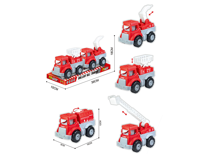 Friction Fire Engine 2pcs