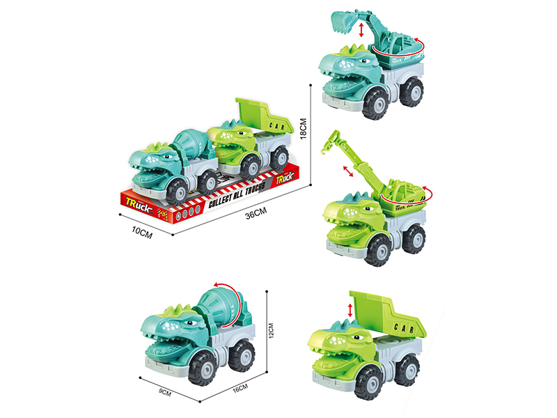 Friction Dinosaur Engineering Trucks 2pcs