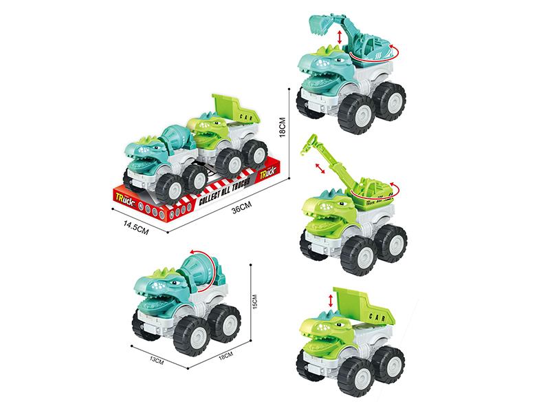 Friction Dinosaur Engineering Trucks 2pcs