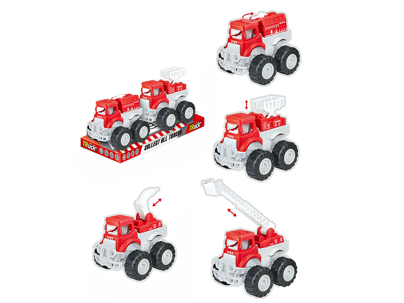 Friction Fire Engine 2pcs