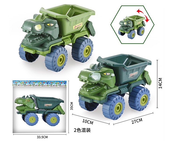 Slide Dinosaur Dump Truck