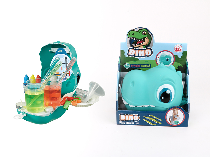 27PCS Experiment Storage Dinosaur Backpack