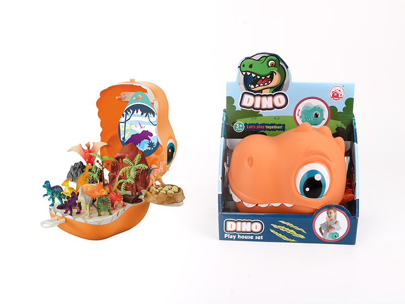 26PCS Dinosaur Set Storage Backpack