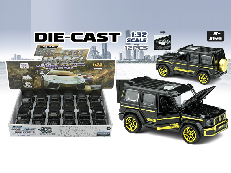 1:32 Pull Back Alloy Mercedes Benz Big G 12PCS
