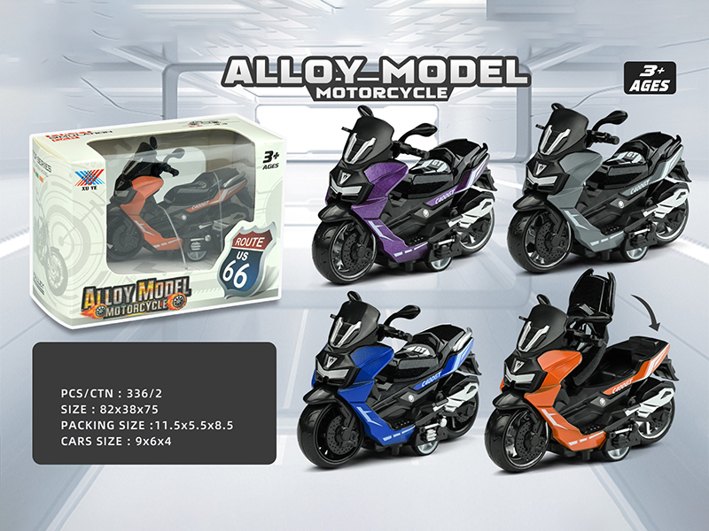 1:36 Pull Back Alloy Harley Motorcycle