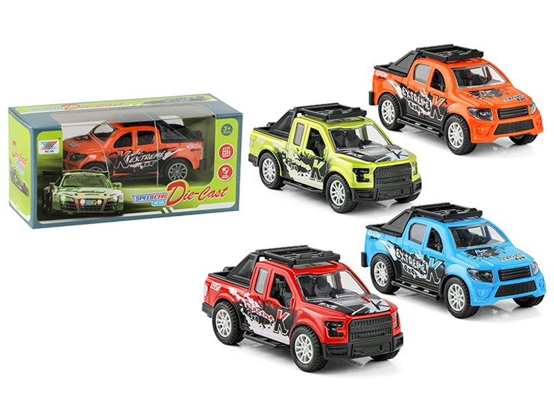 1:36 Pull Back Alloy Pickup Truck Model