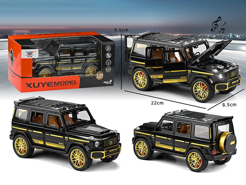 1:24 Pull Back Alloy Babos Car With Light And Music