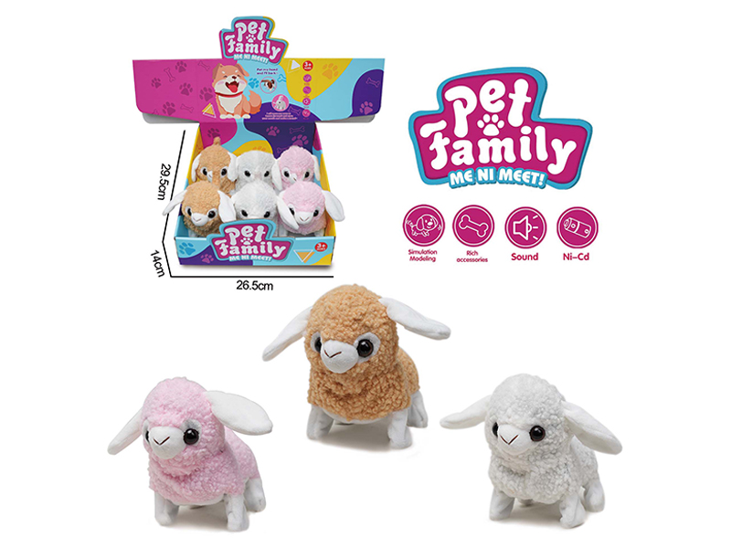 B/O Plush Walking Sheep 6PCS