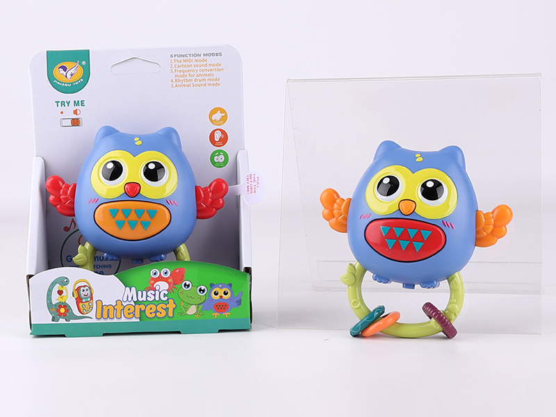 Owl Rattle Toys(Red/Orange 2 Color Mixed)