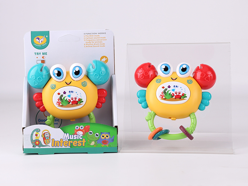 Crab Rattle Toys(Red/Blue 2 Color Mixed)