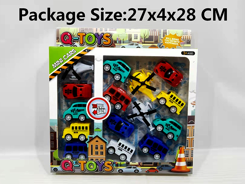 15PCS Pull Back City Car/Aircraft