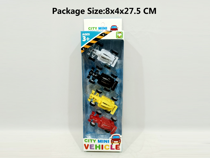 4PCS Pull Back Racing Car