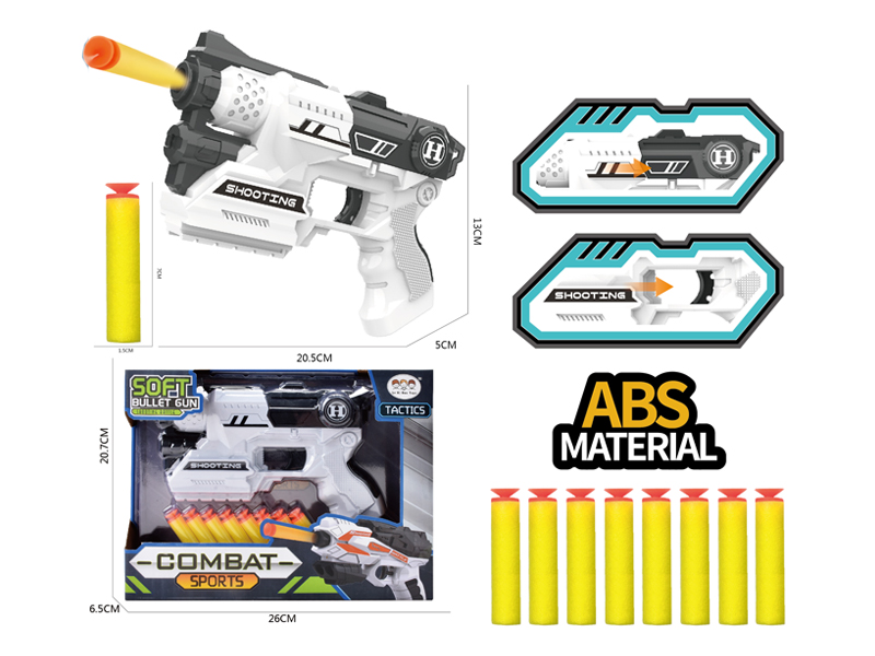 Single Hole Manual Soft Bullet Gun Set