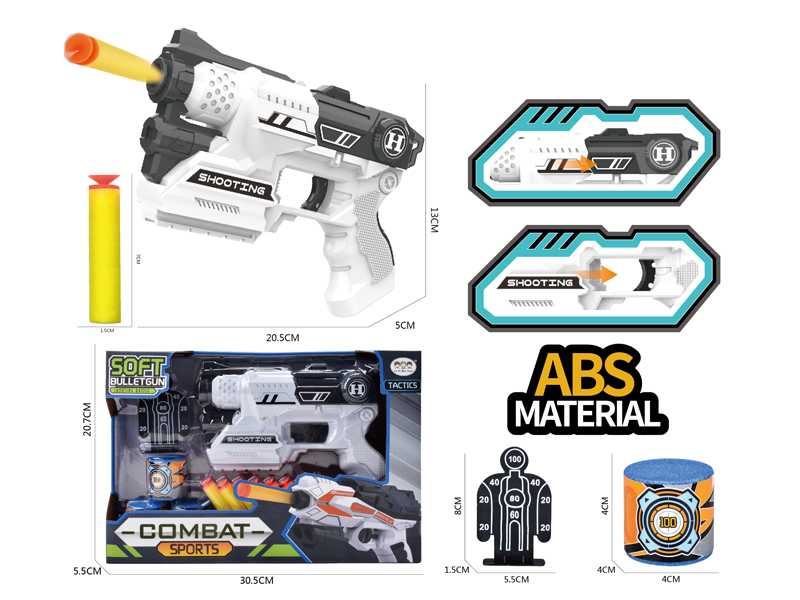 Single Hole Manual Soft Bullet Gun Set