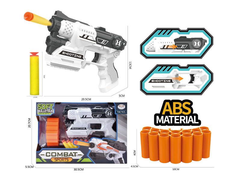 Single Hole Manual Soft Bullet Gun Set