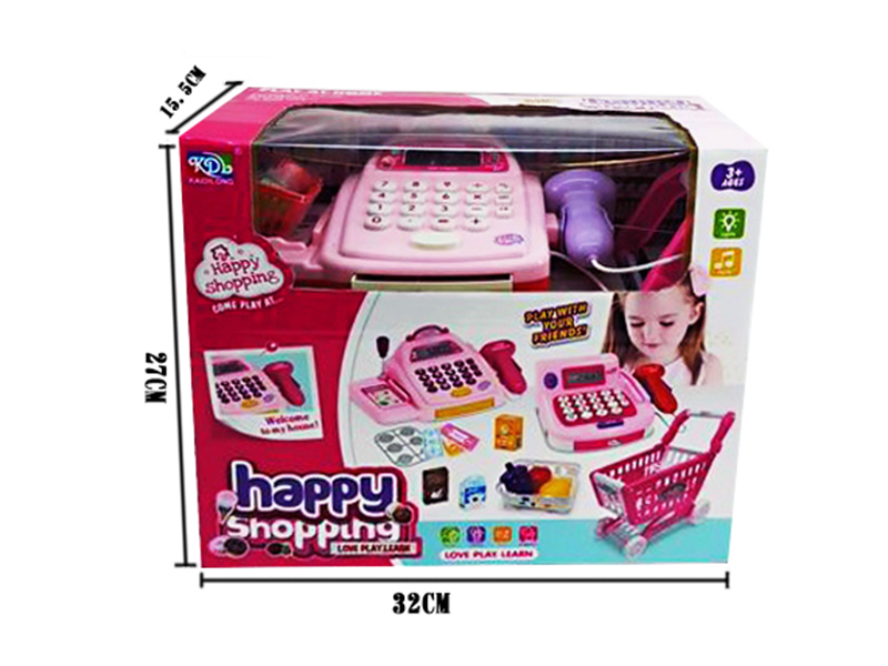 Cash Register Shopping Cart Set