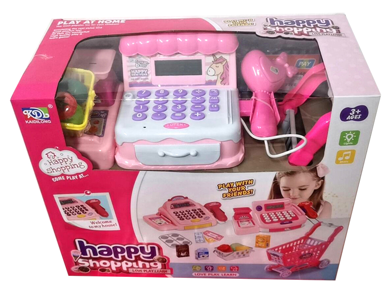 Cash Register Shopping Cart Set