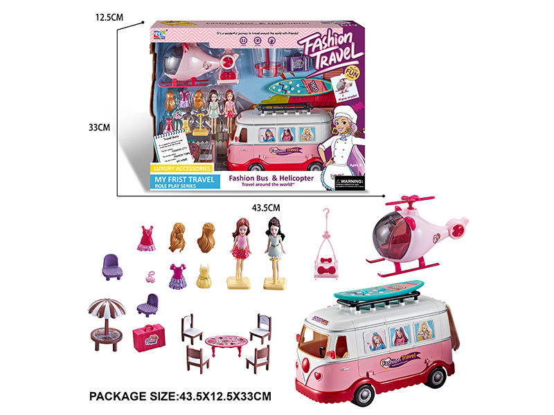 Fashion Bus & Helicopter Role-Play Series