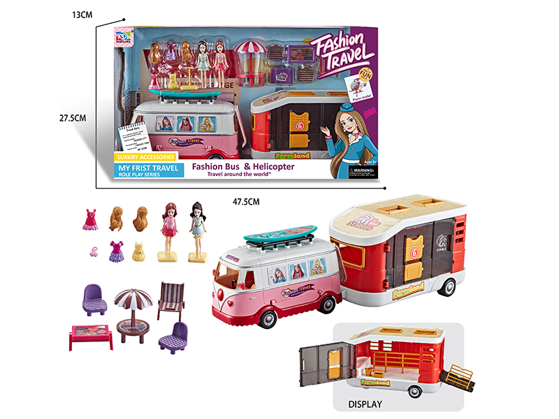 Fashion Travel Bus & Stables Role-Play Series