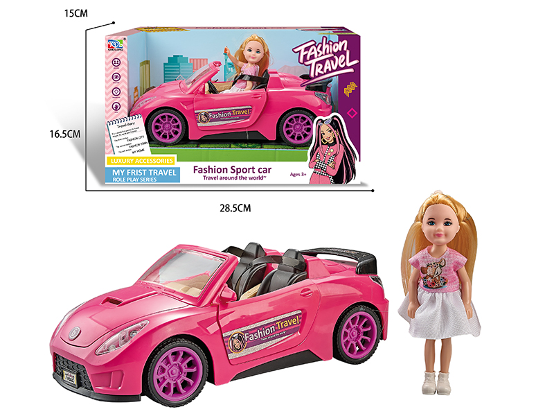 Slide Sports Car + Doll