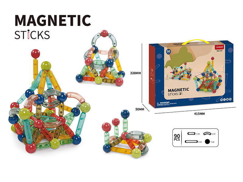 Transparent Magnetic Sticks (Small Size)90pcs