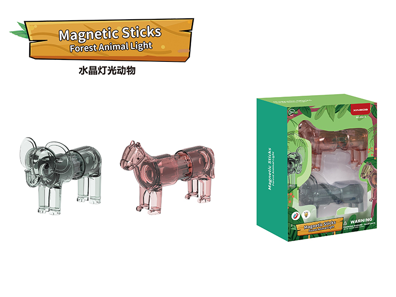 Magnetic Sticks Forest Animal Light 6PCS