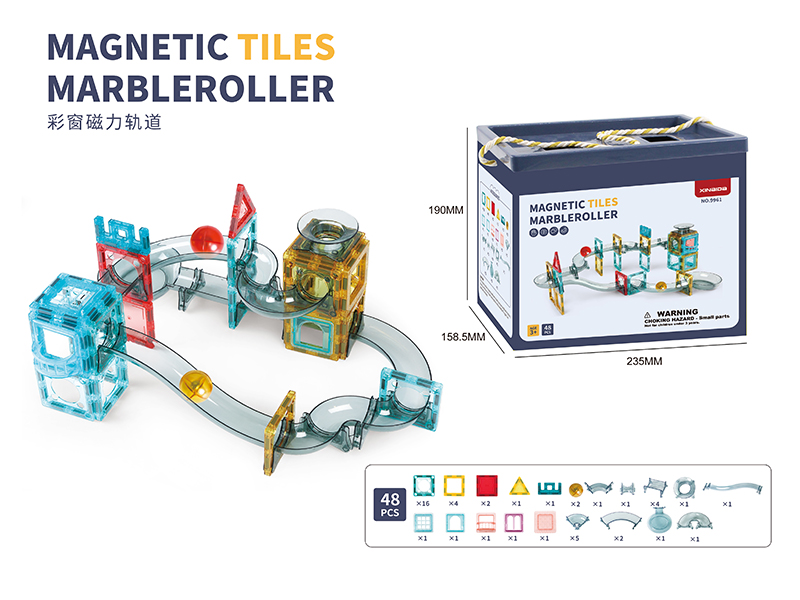 Magnetic Tiles Marble Run Building Blocks 48pcs