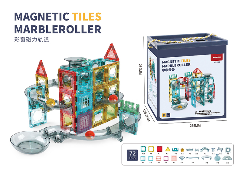 Magnetic Tiles Marble Run Building Blocks 72pcs