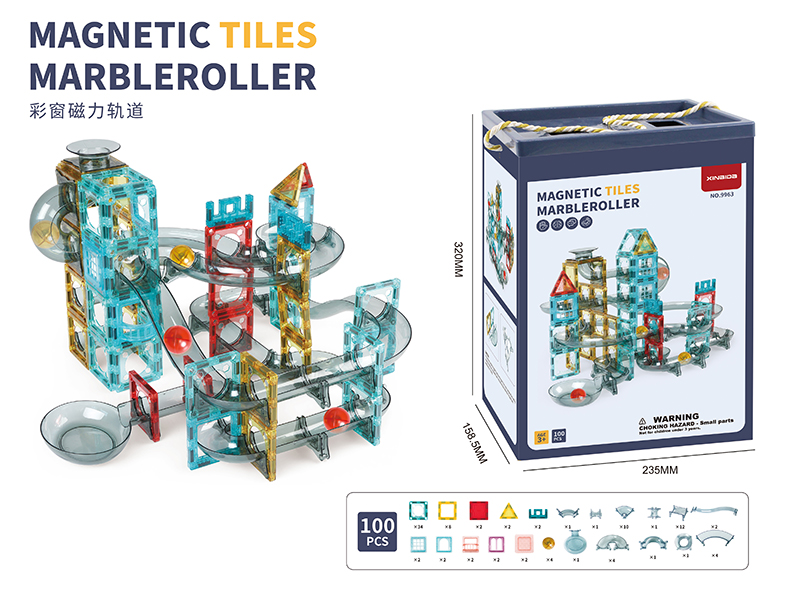 Magnetic Tiles Marble Run Building Blocks 100pcs